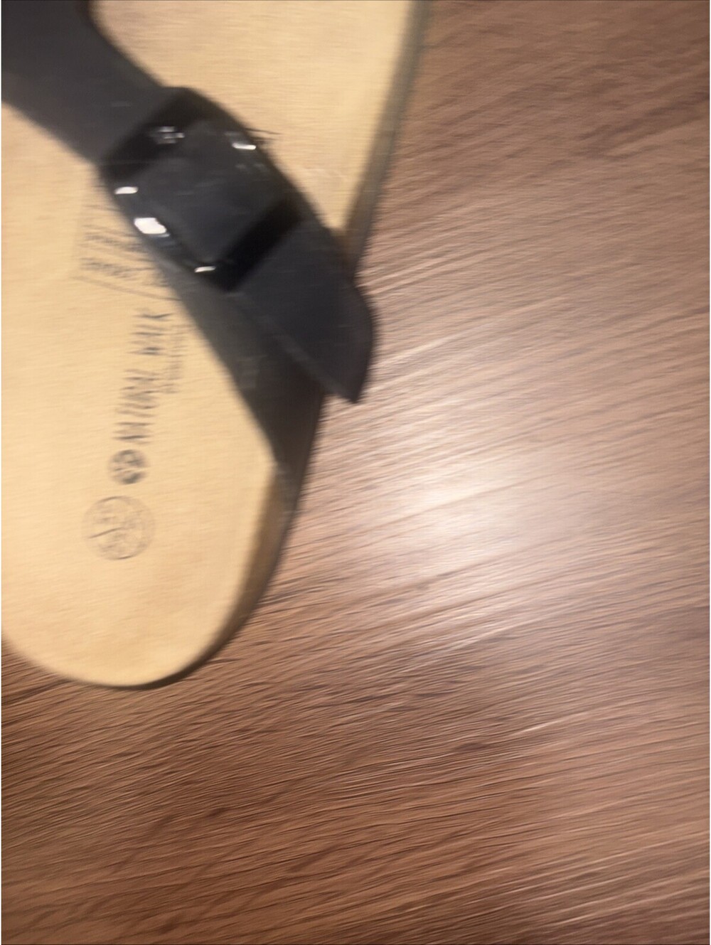 Natural Walk Black Thong Comfortable Sandals Size 38